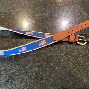 NWT America flag belts with Khacki background.